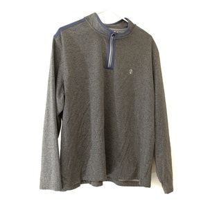 IZOD Golf Men's XL Quarter-Zip Jacket - Gray / Blue